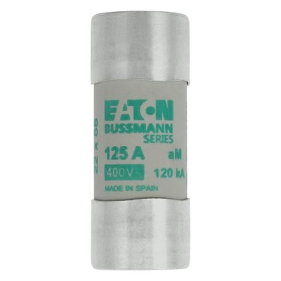 Eaton 125A AM Ceramic Cartridge Fuse 22 x 58 mm, 400V AC, Time-Delay C22M125