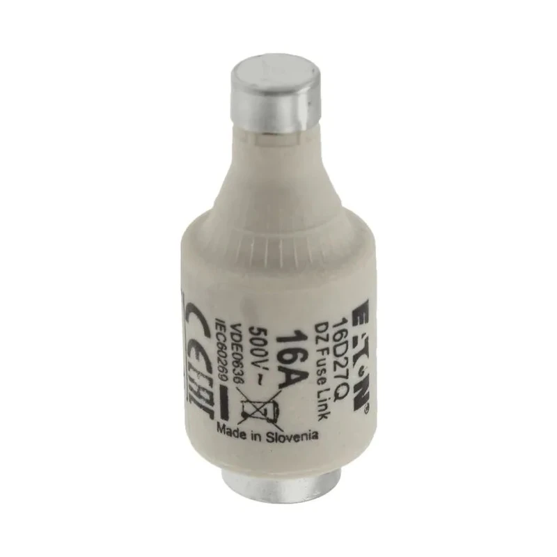 Eaton 16A 500V AC D2 Bottle Fuse with E27 Thread Size 16D27Q