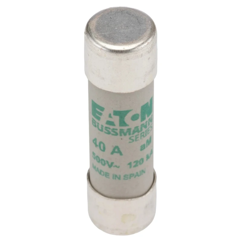 Eaton Ceramic Cartridge Fuse, 40A Current Rating, 14 x 51 mm, 500V AC, aM Series C14M40