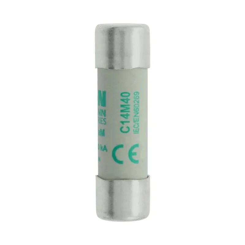 Eaton Ceramic Cartridge Fuse, 40A Current Rating, 14 x 51 mm, 500V AC, aM Series C14M40