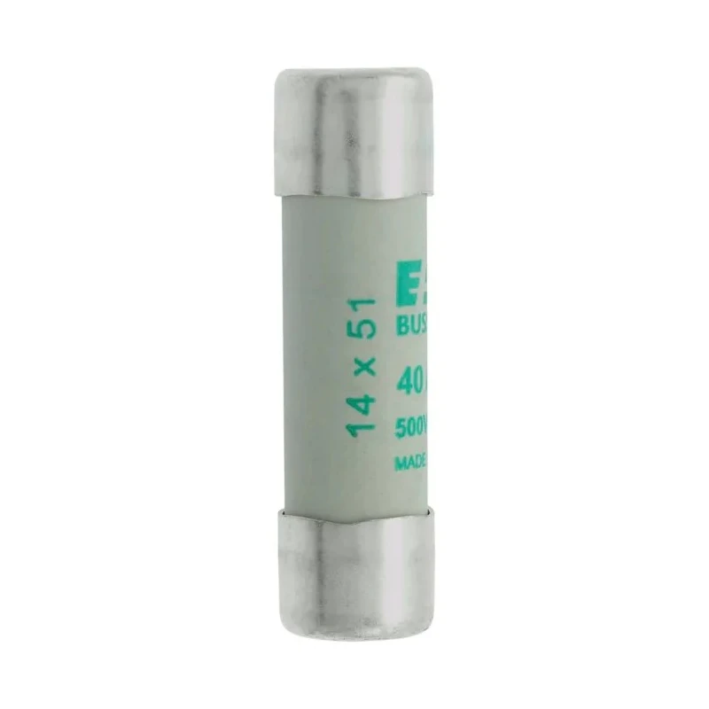 Eaton Ceramic Cartridge Fuse, 40A Current Rating, 14 x 51 mm, 500V AC, aM Series C14M40