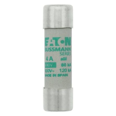 Eaton 4A aM Ceramic Cartridge Fuse 14 x 51 mm, 690V AC, BS 88-1 Standard C14M4