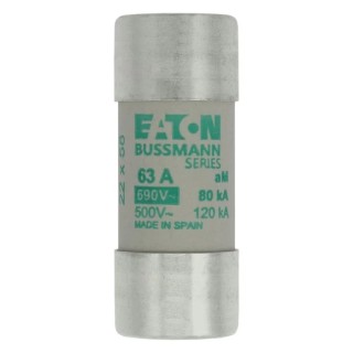 Eaton Ceramic Cartridge Fuse 63A AM Time-Delay, 690V AC, 22 x 58 mm C22M63