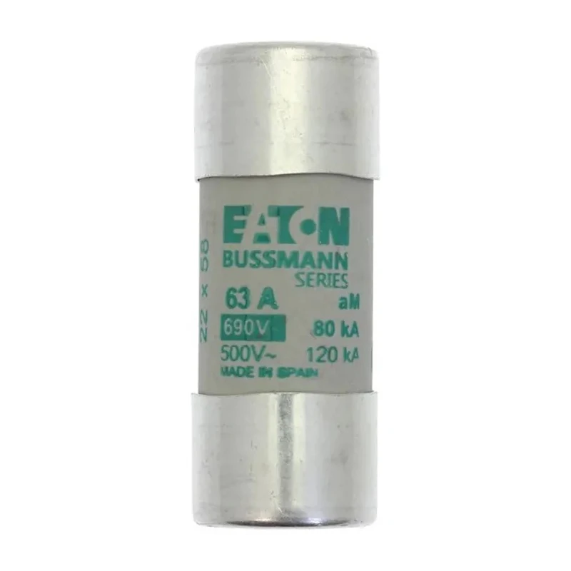 Eaton Ceramic Cartridge Fuse 63A AM Time-Delay, 690V AC, 22 x 58 mm C22M63