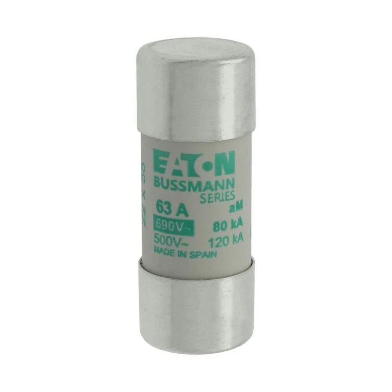 Eaton Ceramic Cartridge Fuse 63A AM Time-Delay, 690V AC, 22 x 58 mm C22M63