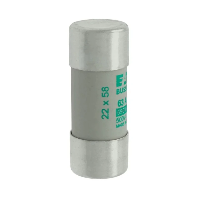Eaton Ceramic Cartridge Fuse 63A AM Time-Delay, 690V AC, 22 x 58 mm C22M63