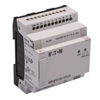 Eaton easyE4 Series Logic Module, 8 Inputs, Analogue and Digital Input, 4 Transistor Outputs, 24V DC Supply EASY-E4