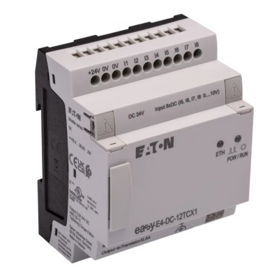 Eaton easyE4 Series Logic Module, 8 Inputs, Analogue and Digital Input, 4 Transistor Outputs, 24V DC Supply EASY-E4