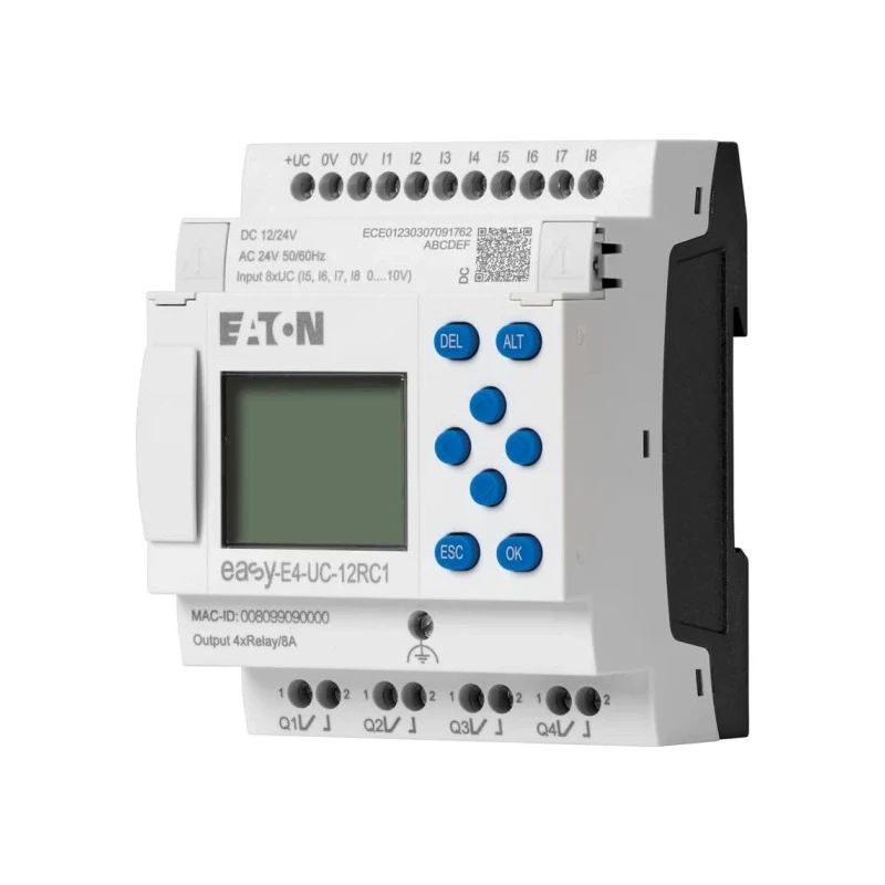 Eaton easyE4 Series Logic Module 8-Input Analogue Digital Input 4 Relay Outputs easyE4