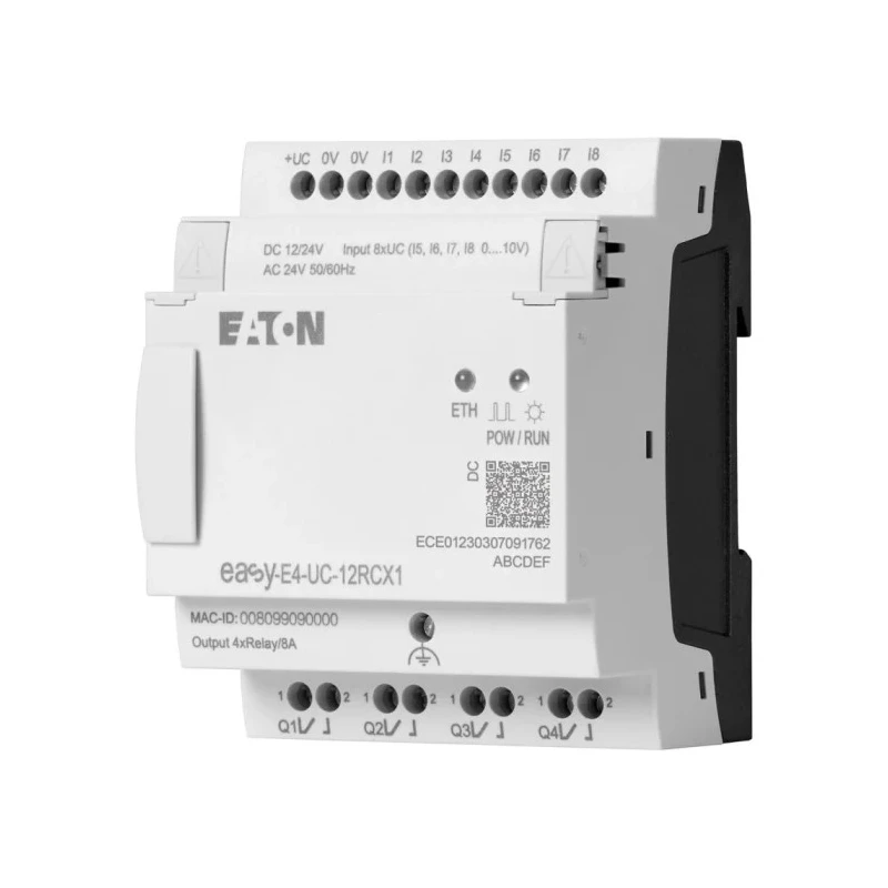 Eaton easyE4 Series Logic Module 8-Input Analogue Digital Input 4 Outputs Relay Output easyE4