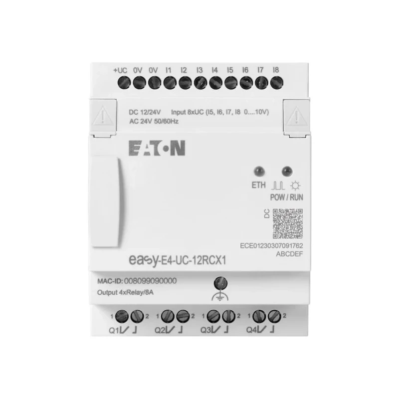 Eaton easyE4 Series Logic Module 8-Input Analogue Digital Input 4 Outputs Relay Output easyE4