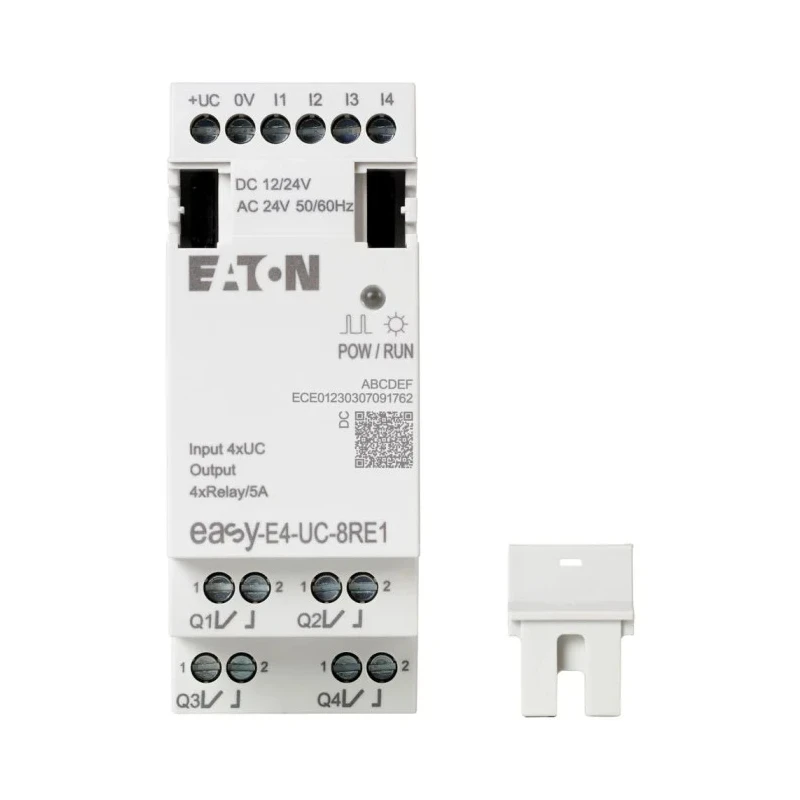 Eaton EasyE4 Series Logic Module 4-Input Digital, 4 Relay Outputs, 12/24V DC Supply Voltage EasyE4