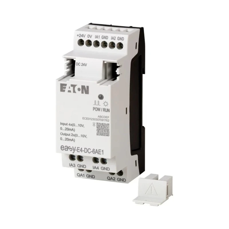 Eaton easyE4 Series Logic Module, 4-Input Analogue, 2 Outputs Analogue Output 24V DC 35.5x58x90mm EASY-E4
