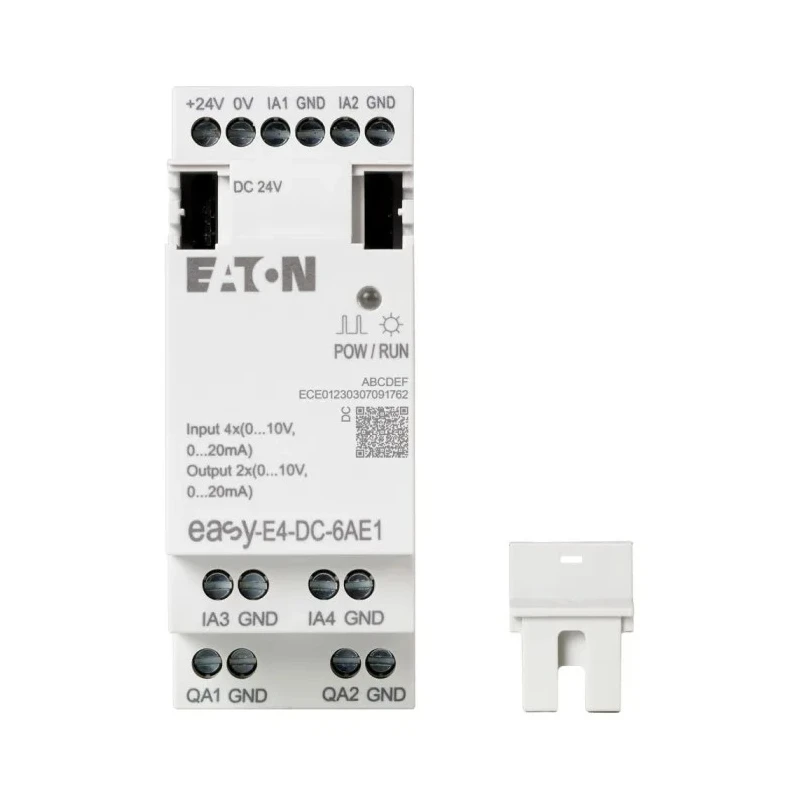 Eaton easyE4 Series Logic Module, 4-Input Analogue, 2 Outputs Analogue Output 24V DC 35.5x58x90mm EASY-E4