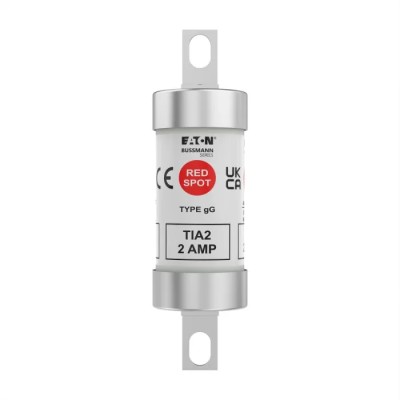 Eaton British Standard Fuse 2A Current Rating 460-660V DC High Rupture Capacity Tag Fuse TIA2