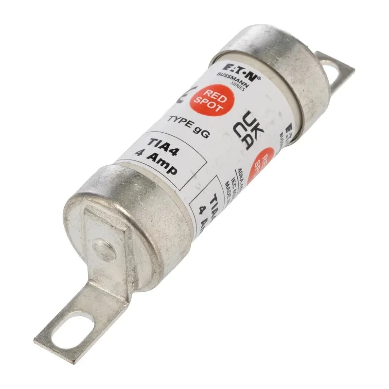 Eaton 4A Bolted Tag Fuse A2 660V AC, High Rupture Capacity, Offset Tag TIA4