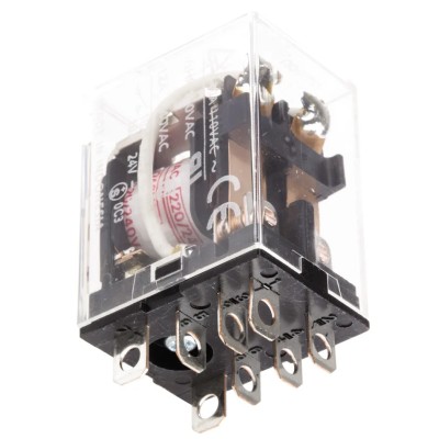Omron Power Relay 240V AC Coil, 10A Switching Current, DPDT Contact Configuration LY2 220/240VAC