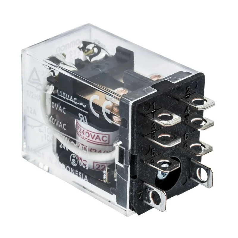 Omron Power Relay 240V AC Coil, 10A Switching Current, DPDT Contact Configuration LY2 220/240VAC
