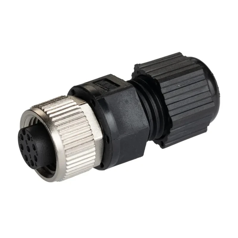 Amphenol Industrial Circular Connector Cable Mount, 8 Contacts, Socket Female, IP68, M Series, M12 Size M12A-08BFFA-SL8001
