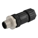 Amphenol Industrial Circular Connector Cable Mount Plug Male 12 Contacts IP67 M12 Connector M Series M12A-12BMMA-SL7001