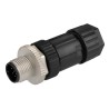 Amphenol Industrial Circular Connector Cable Mount Plug Male 12 Contacts IP67 M12 Connector M Series M12A-12BMMA-SL7001