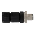 Amphenol Industrial Circular Connector Cable Mount Plug Male 12 Contacts IP67 M12 Connector M Series M12A-12BMMA-SL7001