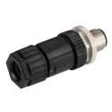 Amphenol Industrial Circular Connector Cable Mount Plug Male 12 Contacts IP67 M12 Connector M Series M12A-12BMMA-SL7001
