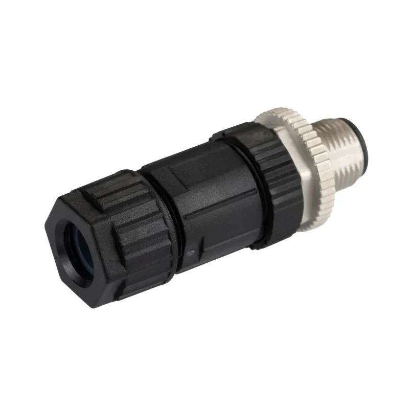 Amphenol Industrial Circular Connector Cable Mount Plug Male 12 Contacts IP67 M12 Connector M Series M12A-12BMMA-SL7001
