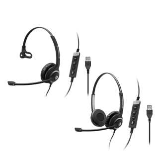 EPOS On Ear Headset Black Noise Cancelling Technology with Sennheiser Voice Clarity Circle SC 200 506483