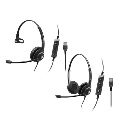 EPOS On Ear Headset Black Noise Cancelling Technology with Sennheiser Voice Clarity Circle SC 200 506483