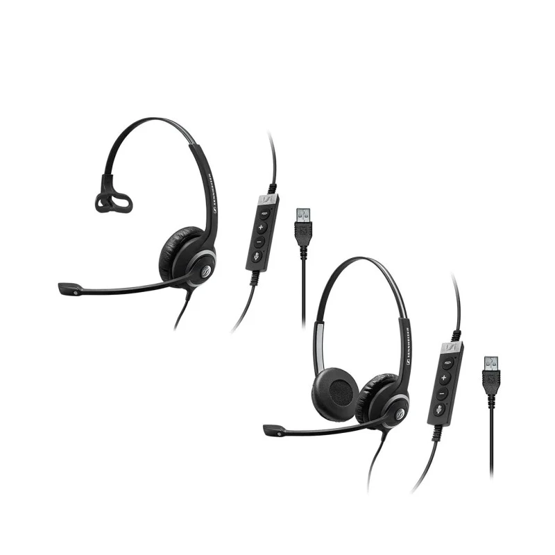 EPOS On Ear Headset Black Noise Cancelling Technology with Sennheiser Voice Clarity Circle SC 200 506483