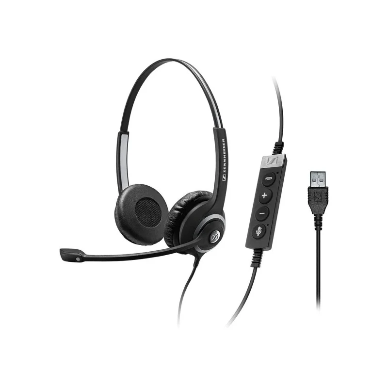 EPOS On Ear Headset Black Noise Cancelling Technology with Sennheiser Voice Clarity Circle SC 200 506483