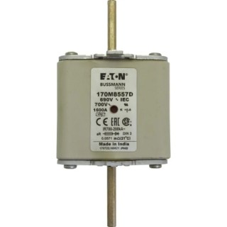 Eaton 1600A High Speed Dual Indication Centred Tag Fuse NH3 690V AC 170M8557D