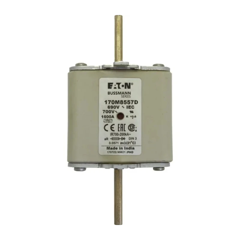 Eaton 1600A High Speed Dual Indication Centred Tag Fuse NH3 690V AC 170M8557D