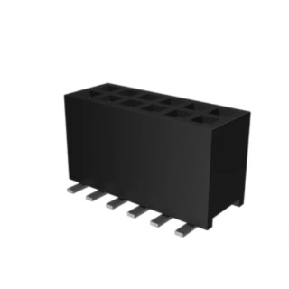 Amphenol Communications Solutions Minitek Series Straight Surface PCB Socket 14-Contact 2 Row 1.27 mm 20021321-00014C1LF