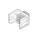 Amphenol Communications Solutions Metral 2 mm Pitch Right Angle Receptacle Backplane Connector, Vertical Male, 4 88952-101LF