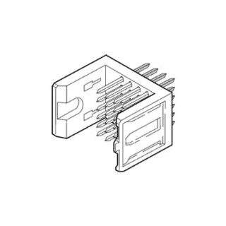 Amphenol Communications Solutions Metral 2 mm Pitch Right Angle Receptacle Backplane Connector, Vertical Male, 4 88952-101LF