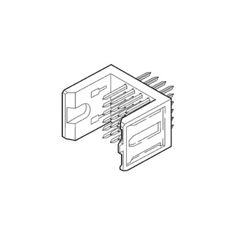 Amphenol Communications Solutions Metral 2 mm Pitch Right Angle Receptacle Backplane Connector, Vertical Male, 4 88952-101LF