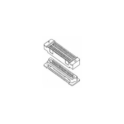 Amphenol Communications Solutions BergStak Series Straight Surface PCB Header 100 Contacts 0.8 mm Pitch 2 Row 61083-102402LF