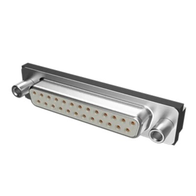 Amphenol Communications Solutions DM 25 Way Right Angle 2.76 mm Pitch Through Hole D-Sub Connector Female D25S33E6UX00LF