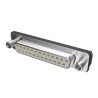 Amphenol Communications Solutions DM 25 Way Right Angle 2.76 mm Pitch Through Hole D-Sub Connector Female D25S33E6UX00LF