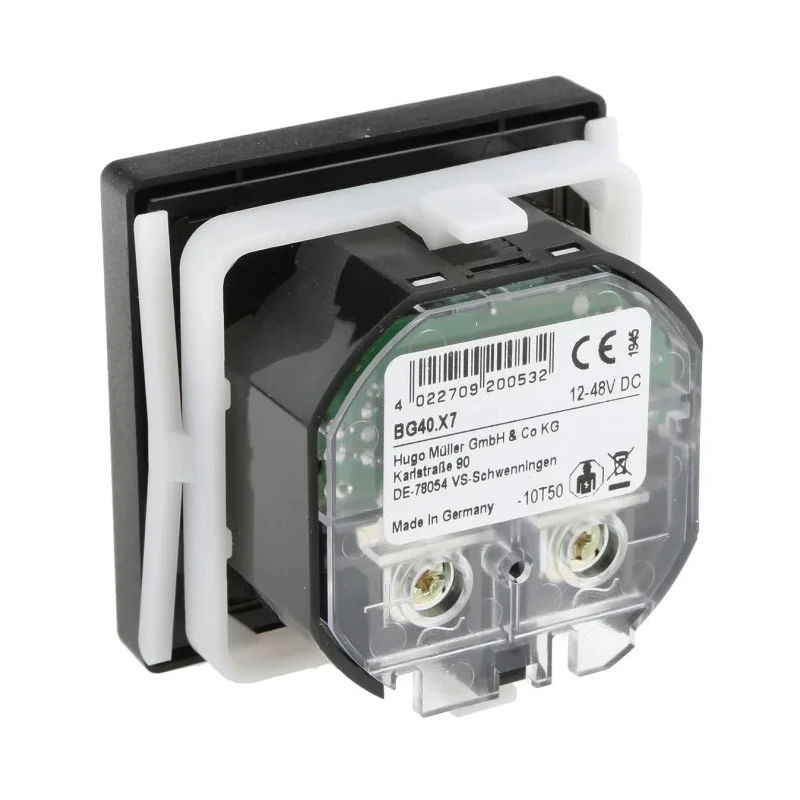 Muller 7-Digit Motor Driven Panel Mount Hour Meter 12-48V DC 4.4mm Digit Height BG 40.27 12-48V DC