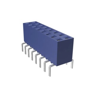 Amphenol Communications Solutions Dubox Series 16-Contact 2 Row 2.54 mm Pitch Straight Through Hole PCB Socket 76342-308LF