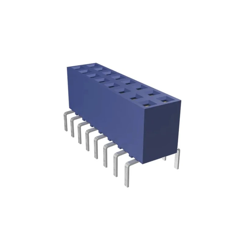 Amphenol Communications Solutions Dubox Series 16-Contact 2 Row 2.54 mm Pitch Straight Through Hole PCB Socket 76342-308LF