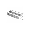 Amphenol Communications Solutions Bergcon Series Straight Cable PCB Socket 6-Contact 2 Row 2.54 mm Pitch Crimp 65846-015LF