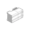 Amphenol Communications Solutions 2 mm Pitch Right Angle Female Receptacle Backplane Connector, 30 Contacts 89047-102LF