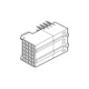 Amphenol Communications Solutions 2 mm Pitch Right Angle Female Receptacle Backplane Connector, 30 Contacts 89047-102LF