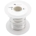 Alpha Wire 18 AWG 16/0.25 mm White Hook Up Wire, 30 m Length, Polyvinyl Chloride Jacket, 300 V Rated, 3055 WH005