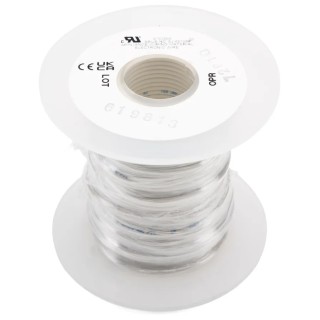 Alpha Wire 18 AWG 16/0.25 mm White Hook Up Wire, 30 m Length, Polyvinyl Chloride Jacket, 300 V Rated, 3055 WH005