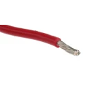 Alpha Wire Premium Series Red 20 AWG Hook Up Wire, 10 x 0.25 mm Strands, 1.75 mm Diameter, 300V, High Temperature 3053 RD005
